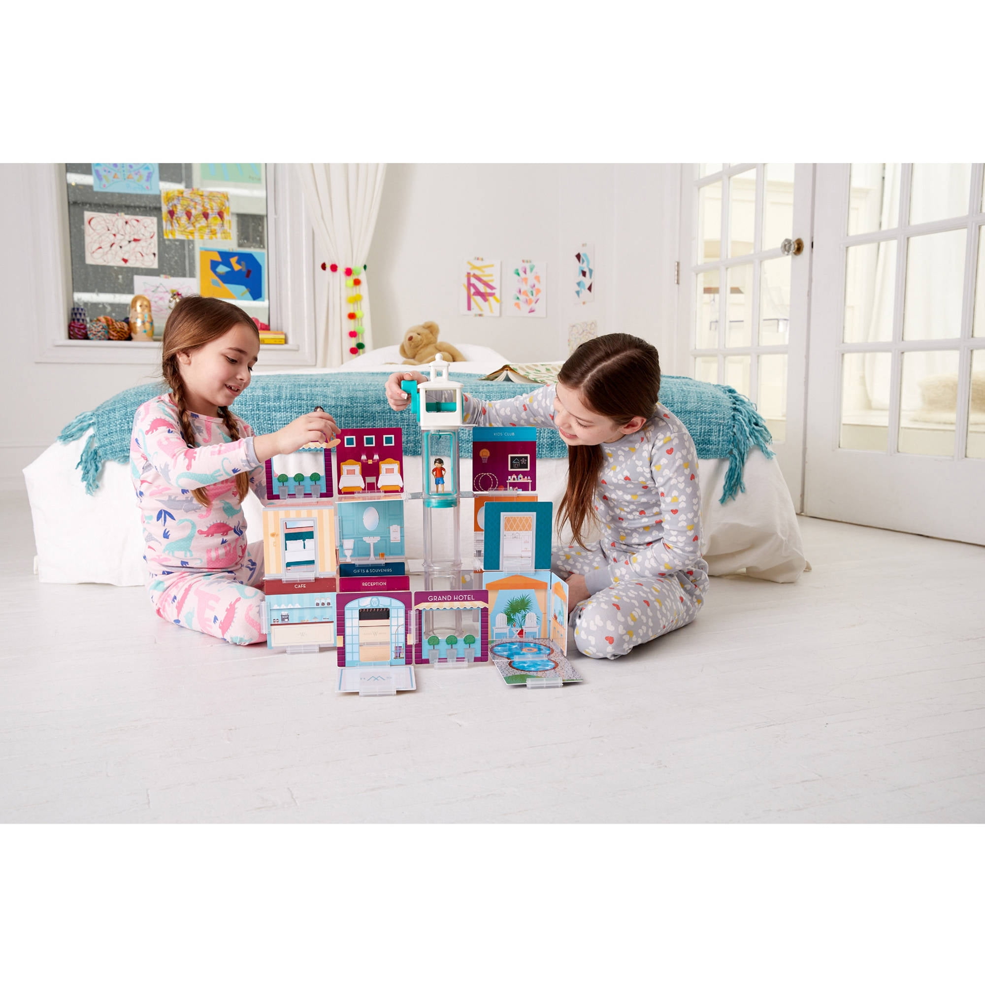 Barbie grand 2024 hotel playset