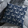 thumbnail image 2 of Castle Fairy Children Sealife Crab Fabric by the Yard 3 Yards,Blue White Sewing Fabric,Ocean Wildlife Fabric for Sewing,Breathable Home Decor, 2 of 6