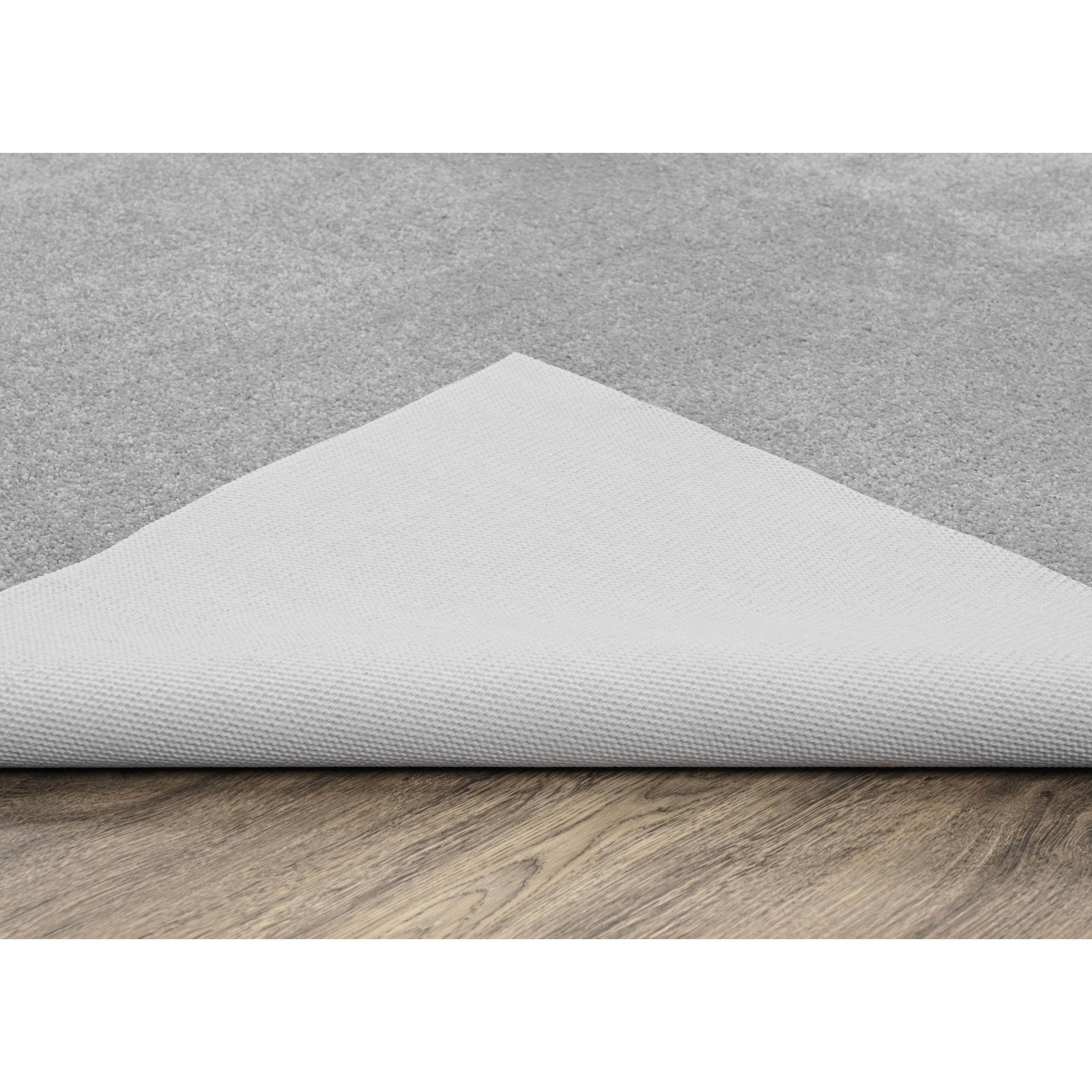 Garland Rug Gramercy Washable Polypropylene Silver Bathroom Carpet, 5' x 6'