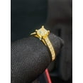 thumbnail image 5 of Stunning 1.30 Cts Princess Round Cut Diamonds Solitaire Engagement Ring in Hallmark 14K Yellow Gold, 5 of 16