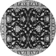 thumbnail image 1 of Ahgly Company Indoor Round Oriental Gray Traditional Area Rugs, 7' Round, 1 of 4