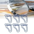 thumbnail image 4 of Clips de Papier en Forme de Pied, Clips de Papier de Glissement Légers 100PCS pour le Bureau Bleu, Vert, 4 of 8