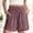 Purple, variant on Hueook Ruffle Shorts Summer Shorts Women's Hollowed Out Lace Elastic Waist Drawstring Shorts and Trousers Coffee 2X