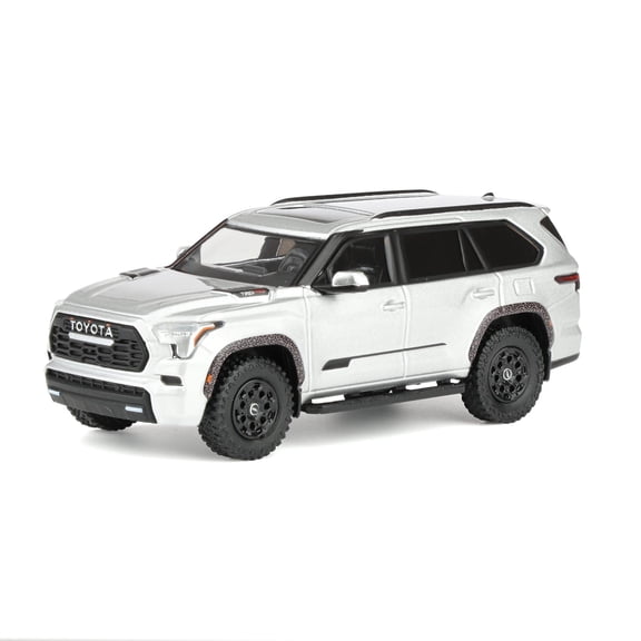 2024 Toyota Sequoia Silver Metallic 1/64 Diecast Model Car by CM Model