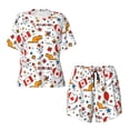 thumbnail image 4 of Picia Canada Day Pajamas Sets for Women Soft Short-Sleeved Pjs with Lounge Shorts Two Piece Sleepwear-3X-Large, 4 of 9