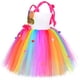 thumbnail image 5 of Vestido de tul con forma de piruleta para niña, vestido de tul con diseño de arcoíris para fiesta de cumpleaños de niña, disfraz de carnaval y Halloween para niña, vestido de princesa, 5 of 5