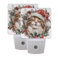 thumbnail image 7 of Happy Cat with Christmas Wreath LED Night Light Sensor Lamp Plug-in Adjustable Brightness 2 Pack, 7 of 7