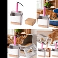thumbnail image 5 of Stainless Steel Cat Litter Stand with Holder Indoor Use For Easy Sifting And Separation Stainless Metal Cat Waste Rake With Coarse And Fine Grids For Litter Pan, 27.7 cm, Pink, 5 of 9
