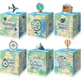  24 Pack Adventure Themed Party Favor Bags Let the Adventure  Begins Gift Bags Adventure Awaits Bon Voyage Travel Farewell Themed Party  Treat Bags Travel Themed Birthday Baby Shower Party Supplies 