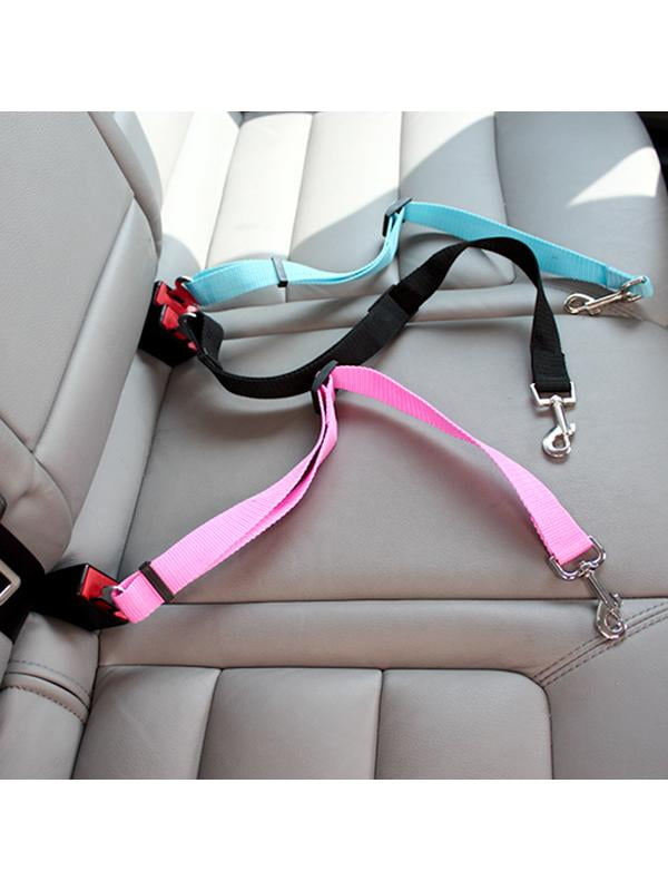Colorful Dog Pet Safety Adjustable Car Seat Belt Harness Leash Travel Lead