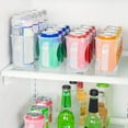 thumbnail image 5 of HomeLife Flexible Beverage Holder Good Ventilating Plastic Refrigerator Compartment Soda Can Rack Kitchen Supplies, 5 of 11