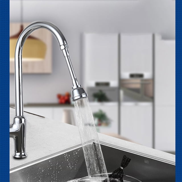 Ruiboury Sprayer 360掳 Nozzle Adapter Foam Faucet Extender Bathroom Accessory Long