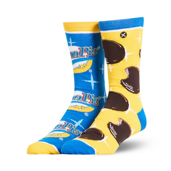 Cool Socks – Moon Pie Split Crew Socks – Size Large for Men & Women – Official Snack Graphic – Comfy