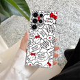thumbnail image 3 of Funda de teléfono con dibujos animados de Hello Kitty, carcasa transparente para Samsung S24, S23 Ultra, S22, S20 Plus, S21 FE, Galaxy S24Ultra, S235G, 3 of 5