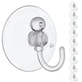 thumbnail image 2 of 10PCS Reusable PVC Suction Cup with Strong Hook for Glass Home Decor, 2 of 11