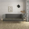 thumbnail image 4 of DHP Franklin Mid-Century Upholstered Daybed Frame, Grey Linen, Full, 4 of 22