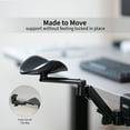thumbnail image 2 of VIVO Black Universal Clamp-on Adjustable Ergonomic Arm and Wrist Rest Pad, 2 of 8