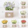 thumbnail image 4 of Gwong Decoración hogareña Simulación flor bonsai hermoso exquisito no marchitarse real mirando artificial flor de macetas decoración del hogar Gwong 21073730, 4 of 6