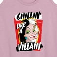 thumbnail image 3 of Disney Villains - Cruella Chillin Like A Villain - Women's Racerback Tank Top, 3 of 5