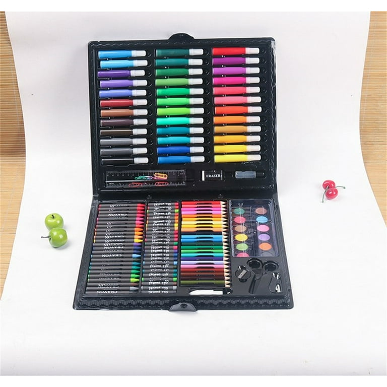 Happon 150 in 1 Kids Art Children Drawing Set Water Color Pen Crayon Oil  Pastel Painting Drawing Tool Art Supplies Stationery Set 