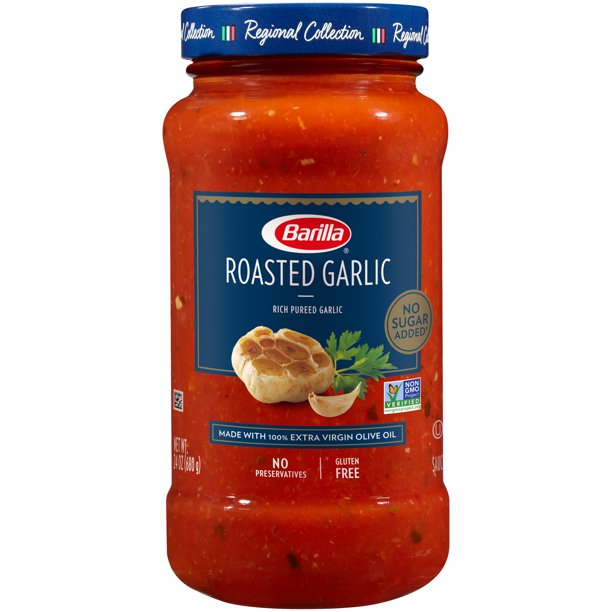 Barilla Roasted Garlic Tomato Pasta Sauce 24 Oz Walmart Com