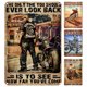 thumbnail image 1 of Placa Metal Vintage para Motocicleta Barra Pintura Hierro Rectangular 20x30cm 4 Uds., 1 of 9