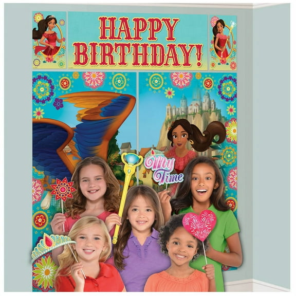 amscan Elena of Avalor Scene Setter with Photo Booth Props