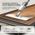 thumbnail image 2 of Spray Floor Mops for Floor Cleaning, Wet Dry Hardwood Floor Mops with 350ML Refillable Bottles, Home or Commercial Use, White, 2 of 10