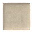 thumbnail image 6 of HomePop 24" Indoor Square Backless Metal Upholstered Counter Stool, Light Tan, 6 of 10