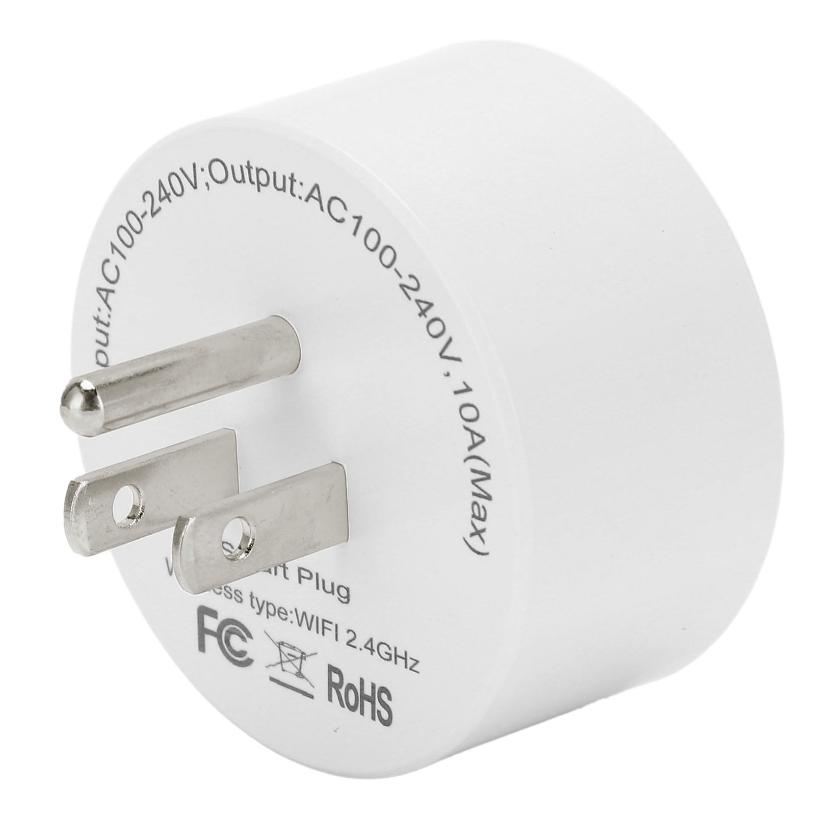 App Remote Control Smart Plug, 10A Fireproof Smart Plug Intelligent US Plug 100-240V AC For Household