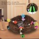 thumbnail image 2 of Juguete para loros Bling Bling columpio colgante nido de pájaro con Campanas, 2 of 11