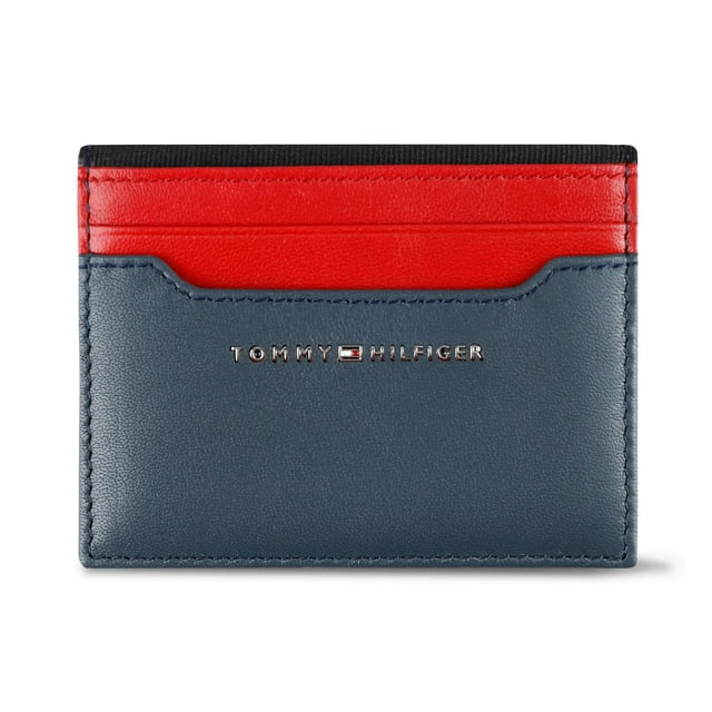 Cartera Tommy Hilfiger RFID compacta reversible para hombre