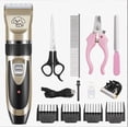 thumbnail image 1 of nipocaio Quiet Dog Clipper Professional Hair Clipper Dog Cat Pet Hair Clipper Electric Dog Clipper Cordless Hair Clipper (Gold), 1 of 5