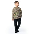 thumbnail image 6 of Mossy Oak Youth Hunting Long Sleeve Camo T-Shirt, Mossy Oak Country Roots, XS, 6 of 10
