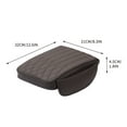 thumbnail image 3 of SNGMN 1 PC Car Center Console Armrest Cover, 12.6In x 8.3In x 1.8In Waterproof Durable Storage Box Protective Cover, Universal Rebound Thickened Cushion with Storage Pocket for Most Cars Coffee L, 3 of 9
