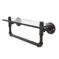 thumbnail image 2 of Pipeline Collection Glass Shelf with Towel Bar - Brushed Bronze / 16 Inch, 2 of 7