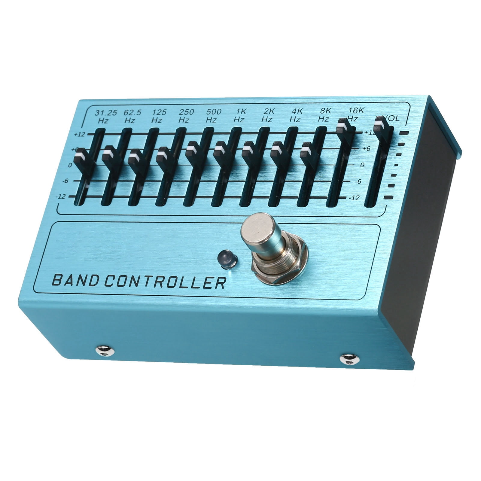 10 Band EQ Guitar Effect Pedal Mini Guitar Equalizer With True Bypass For Guitar Bass Aluminum Alloy Body