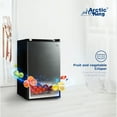 Arctic King 4.4 Cu ft OneDoor No Freezer Mini Fridge, Black Stainless