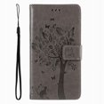 thumbnail image 1 of Wallet Case For Huawei P Smart 2018 2019 2020 2021 P8 P9 P20 P30 P40 Lite Pro 2017 Cute Cat Tree Card Slots Protect Cover D06F Grey For P10 Plus, 1 of 6