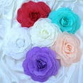 thumbnail image 2 of BalsaCircle 4 Pieces 12" White Artificial Large Roses Flowers Wall Backdrop Party, 2 of 8