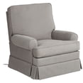 thumbnail image 2 of Elm Lane Slate Gray Glider Recliner Chair Modern Armchair Comfortable Push Manual Reclining Footrest for Bedroom Living Room, 2 of 9