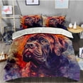 thumbnail image 2 of 3 Pieces Duvet Cover Set Neapolitan Mastiff Dog 3D Print Bedding 1 Duvet Cover 2 Pillowcases Natural Animals Comforter Sets Soft Breathable for Boys Girls Children 7ZW7WK, 2 of 6