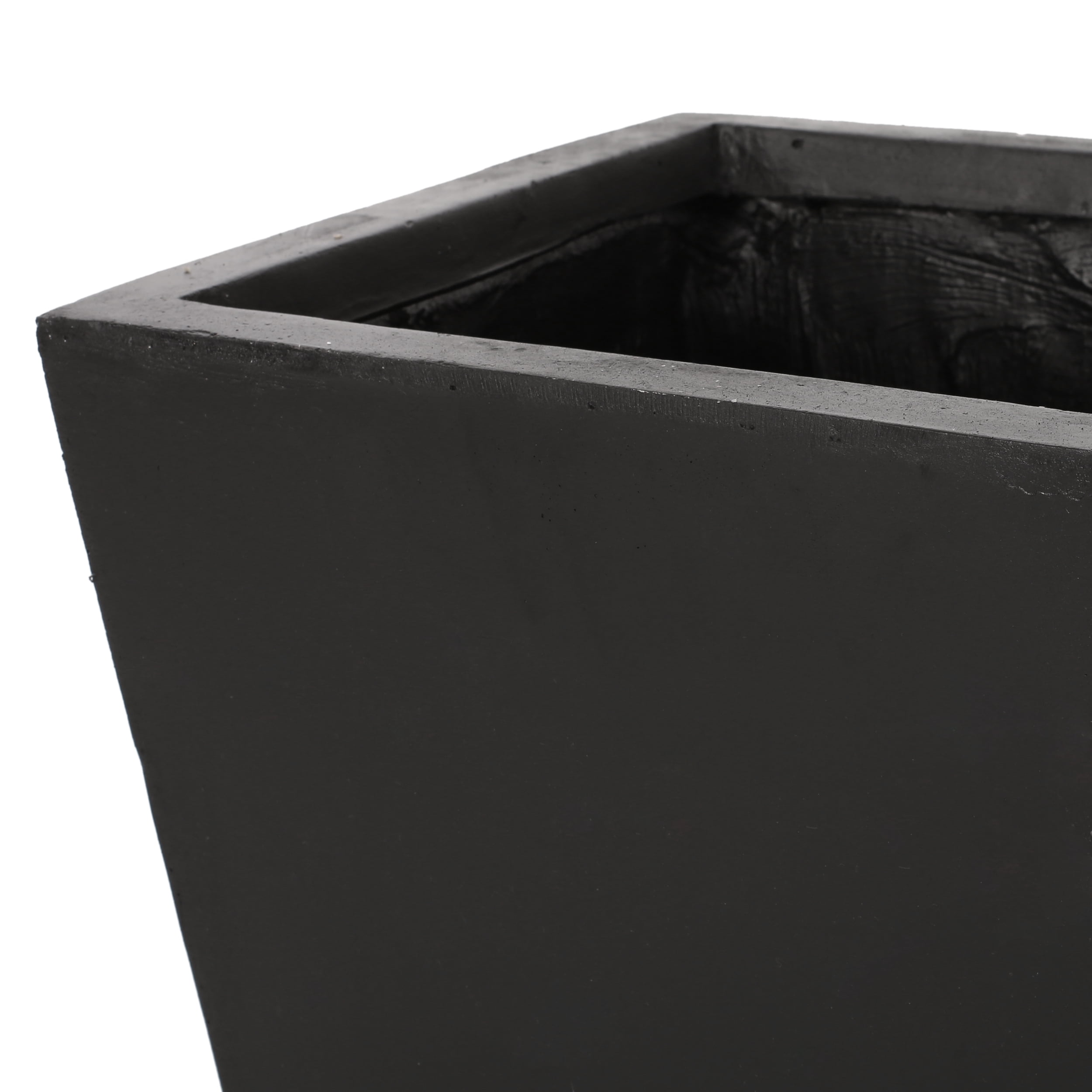 Theo Cast Stone Medium Outdoor Planters, Set of 2, White