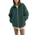 thumbnail image 2 of Taqqpue Women's Fleece Jacket with Baby Carrier Pocket, Warm Maternity Coat for Mom, Zip up 2-in-1 Baby Wearing Outerwear, 2 of 9