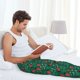 thumbnail image 5 of Balery Good Luck Ladybug Pantalones de pijama para hombre, pijama ultraligero, pantalón de descanso-Large, 5 of 6