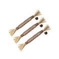 thumbnail image 2 of DAMAI Natural Silvervine Dental Sticks, Silvervine Chew Stick Kitten Treat Catnip Toy, Kitty Dental Treat Interactive Toy Kitty Snack Self Play Wand Cat Mint Lick(3 Pcs), 2 of 5