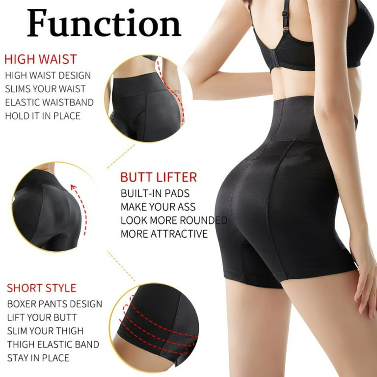 Invisible Butt Lifter Booty Enhancer Padded Control Panties Body Shaper  Padding Panty Push Up Shapewear Hip Modeling Black L 