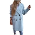 thumbnail image 2 of Pntutb moda mujer cálido abrigo de imitación cárdigan invierno sólido manga larga prendas de vestir exteriores Pntutb Pntutb-3524, 2 of 7