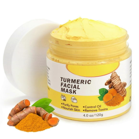 Rose Face Mask, Turmeric Peel Off Mask, Blackhead Remover Deep Cleansing Face Peel Mask Improve Dull Yellowing