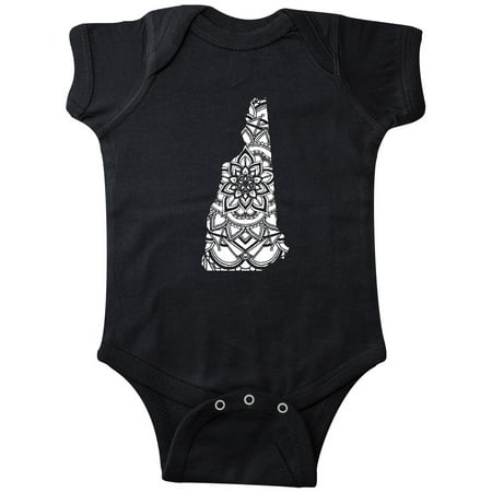 

Inktastic New Hampshire Silhouette Mandala Gift Baby Boy or Baby Girl Bodysuit